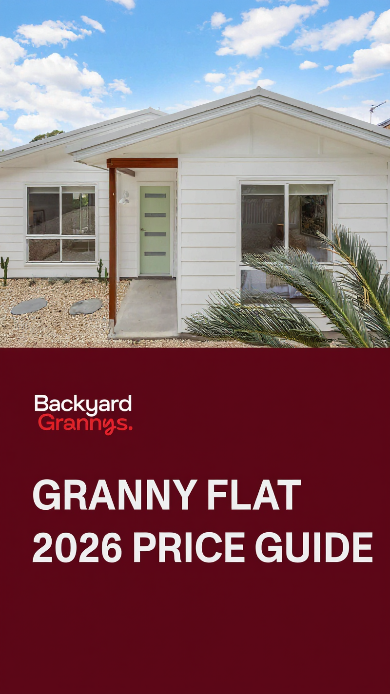 Backyard Grannys Facebook ad: Granny Flat Pricing, Made Simple