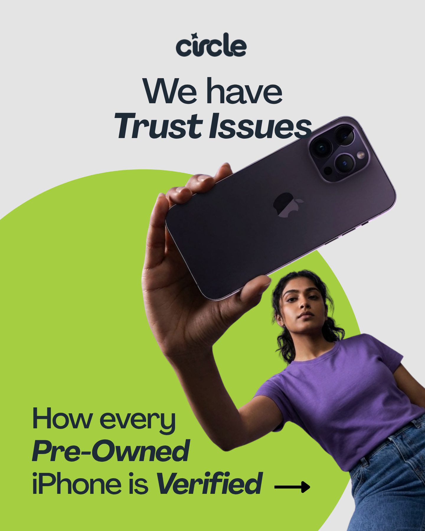 Circle Store Facebook ad: That phone upgrade you've been thinking about?
