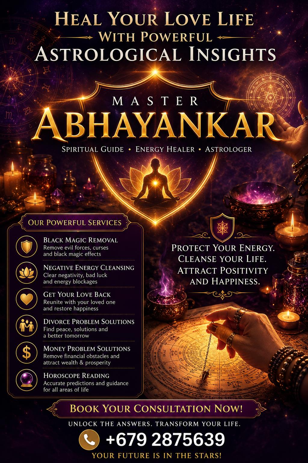 world’s best astrologer,psychic and spiritual healer in Fiji Facebook ad: MASTER ABHAYANKAR