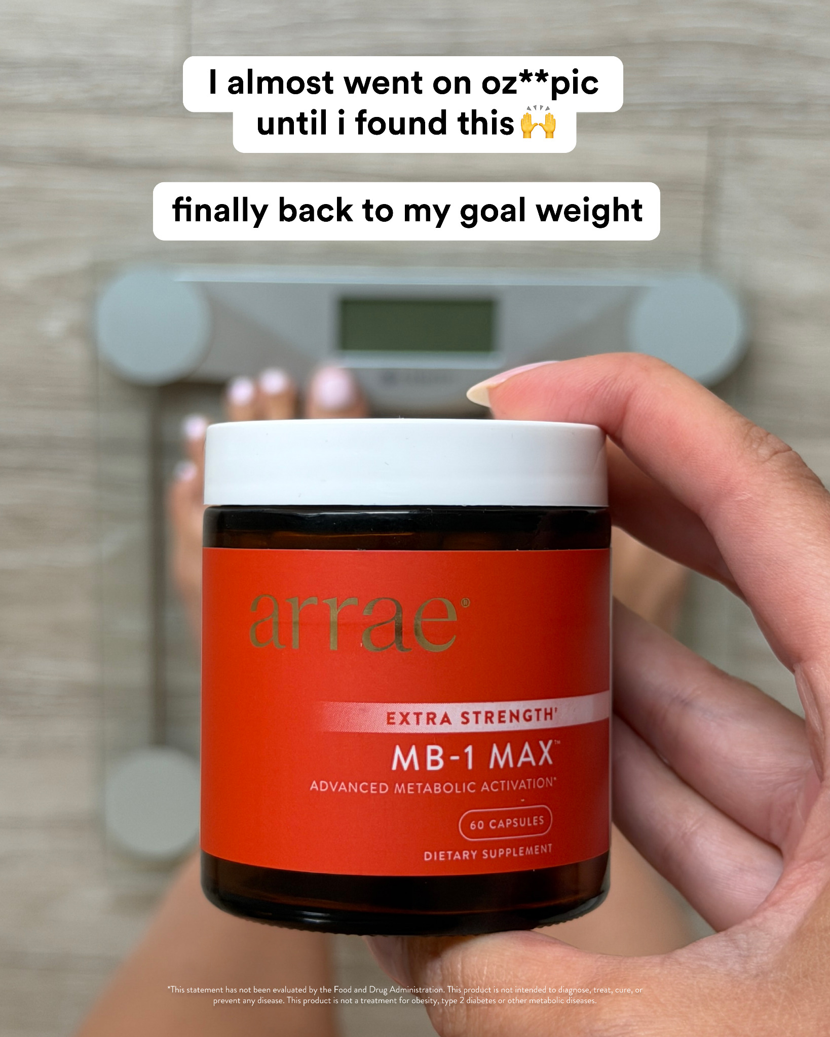 Arrae Facebook ad: The viral fauxzempic turned up a notch