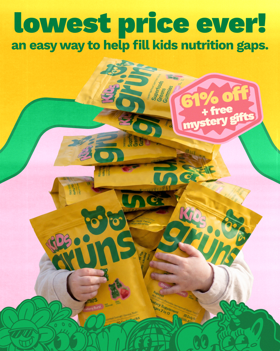 Grüns Kids Facebook ad