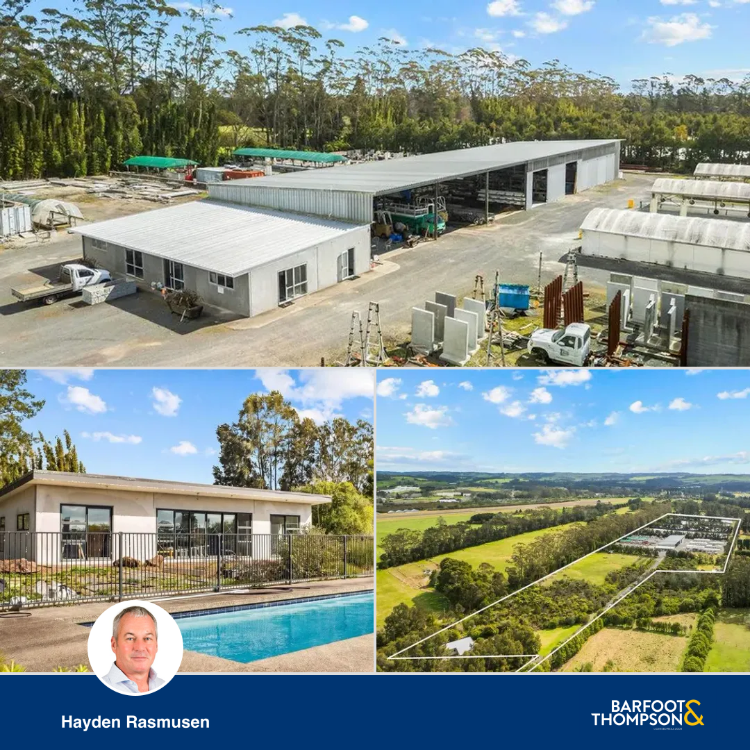 Barfoot & Thompson Kerikeri Facebook ad: Prime Kerikeri Industrial Compound + Land + House