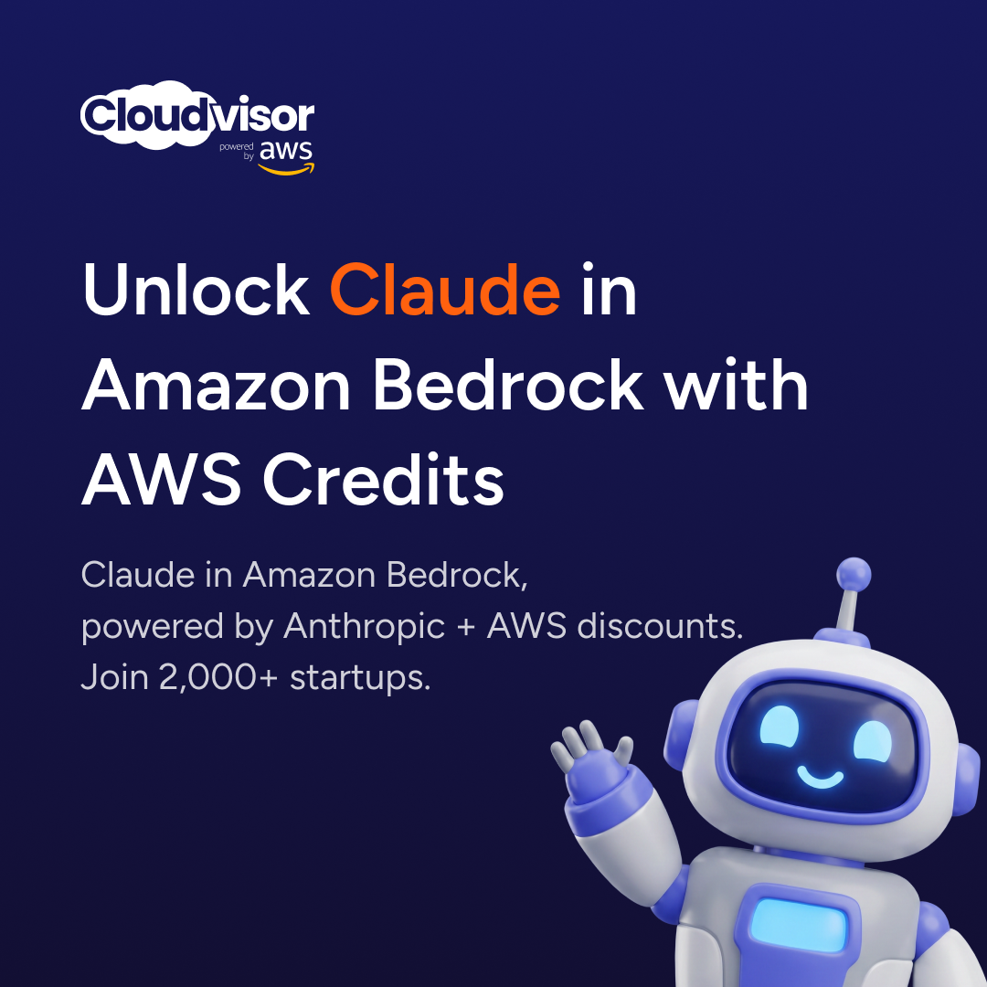 Cloudvisor Facebook ad: Claude in Amazon Bedrock + AWS discounts + AWS credits