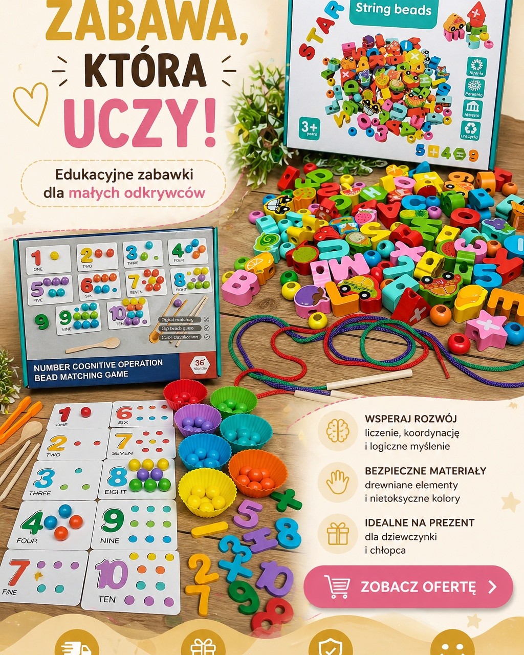 Malusiowe Cuda Facebook ad: NAUKA PRZEZ ZABAWĘ!