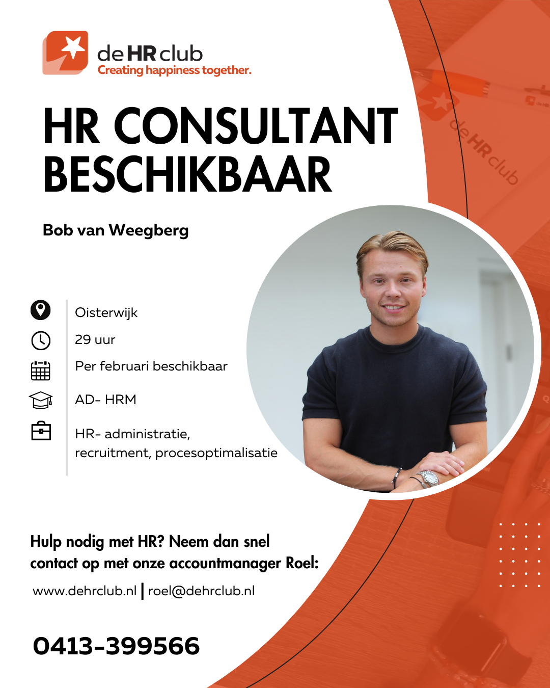 De HR club Facebook ad from Jan 27, 2026