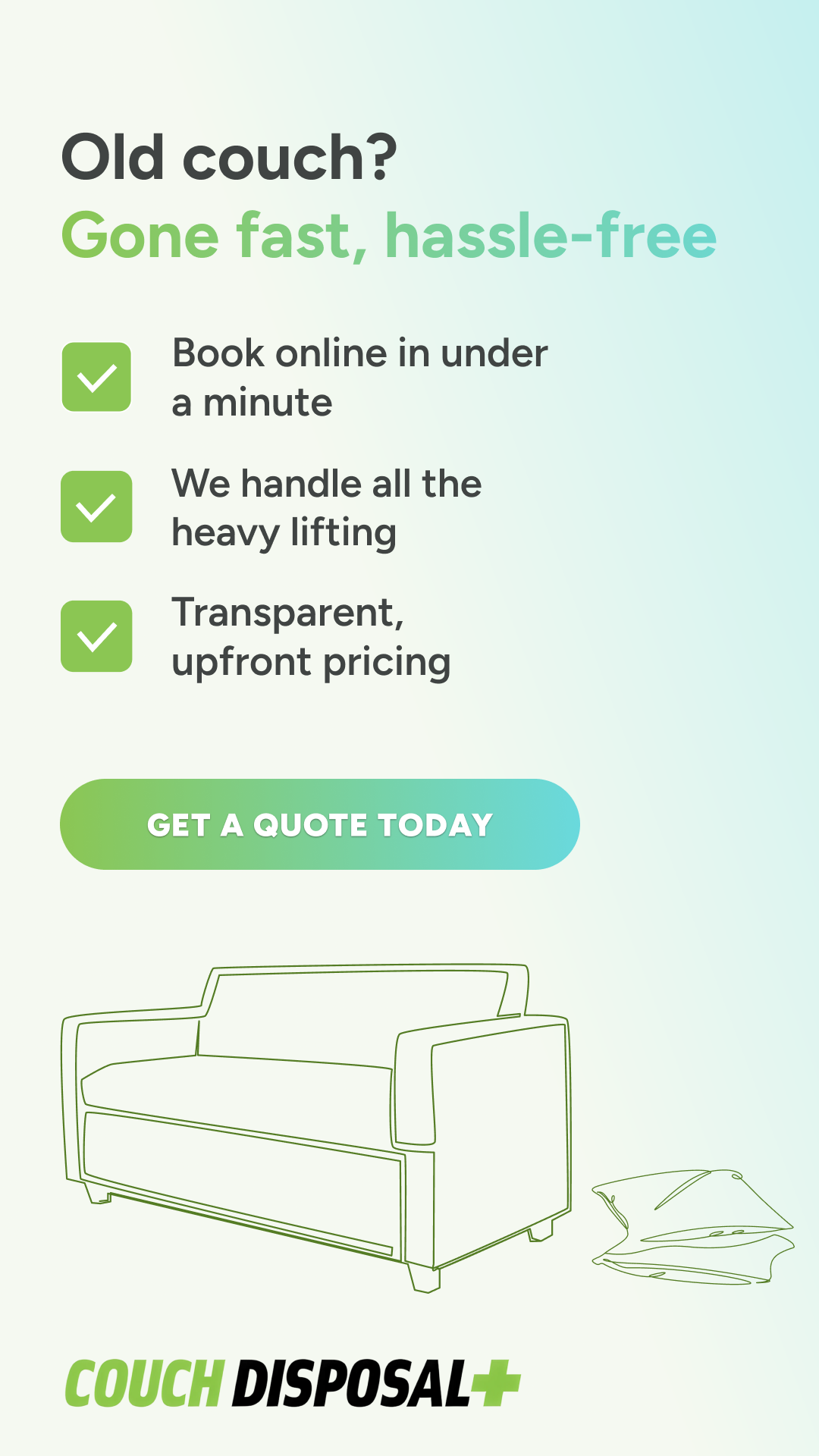Couch Disposal Plus Facebook ad from Oct 29, 2025