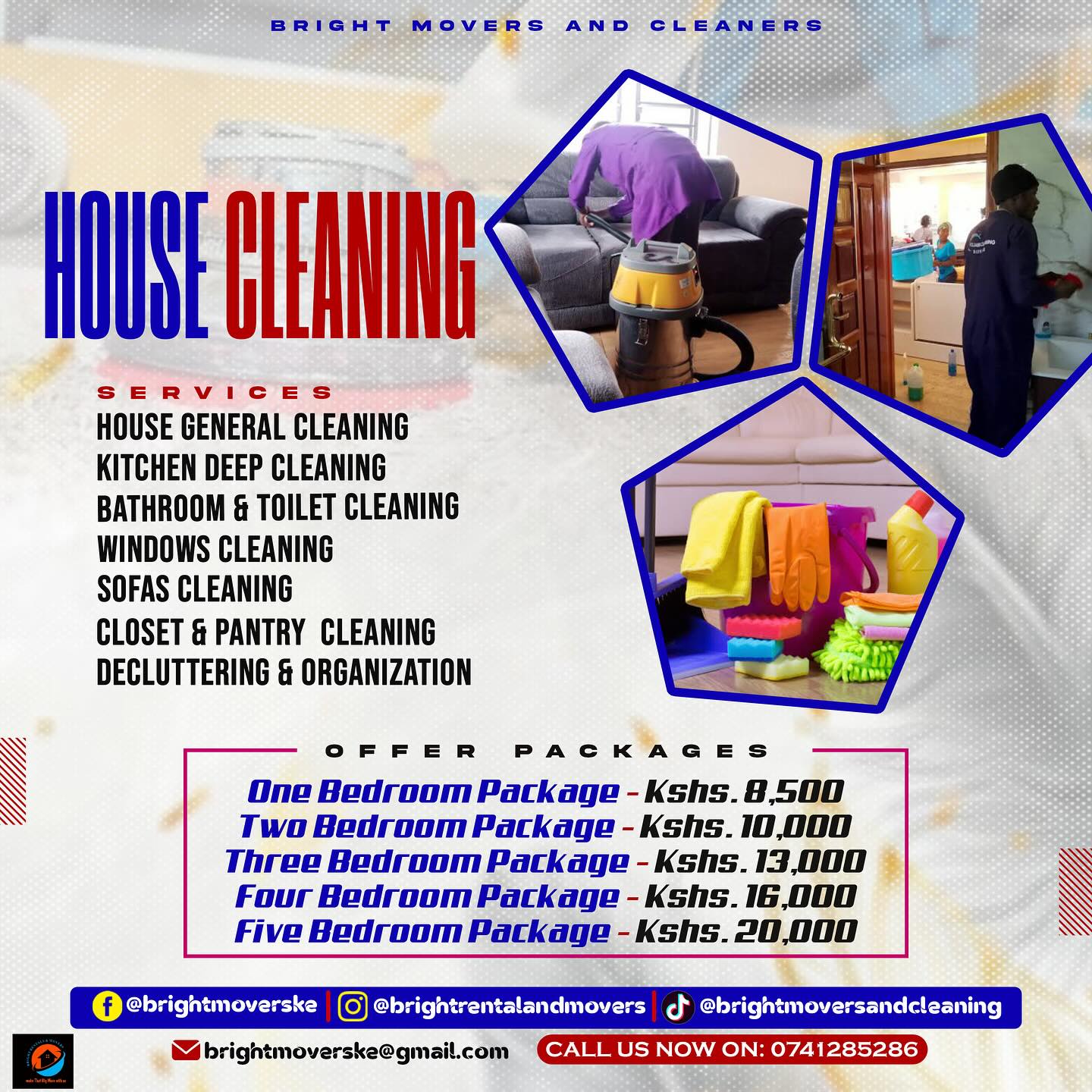 Bright Movers Ke Facebook ad: Bright Movers/CleaningKe