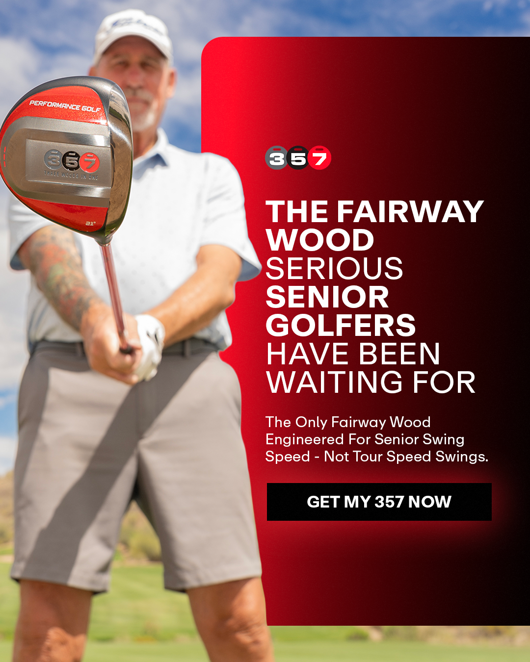 Performance Golf Facebook ad
