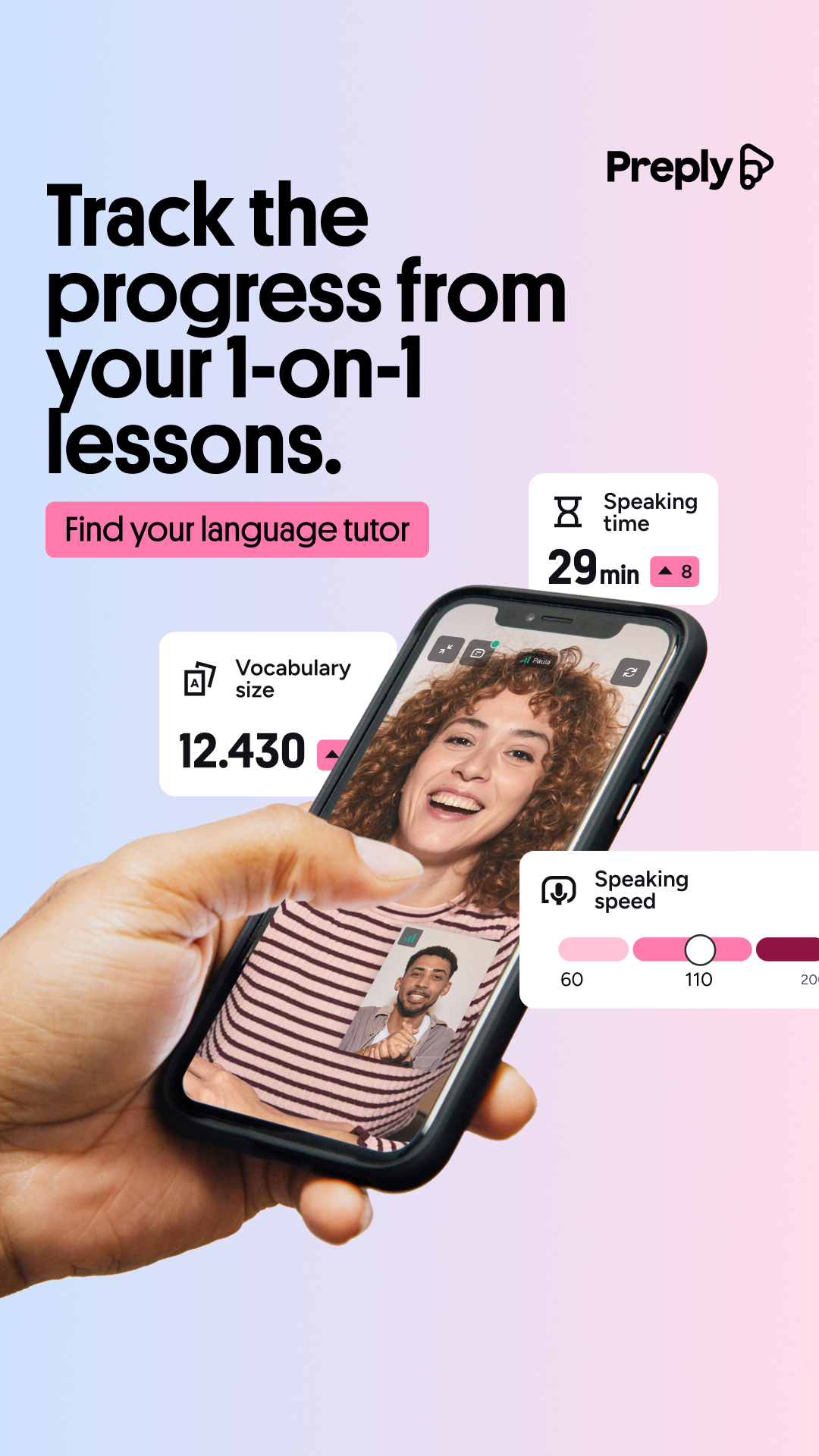 Preply Facebook ad