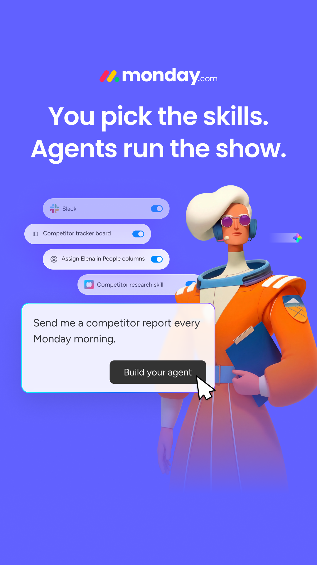 monday.com Facebook ad