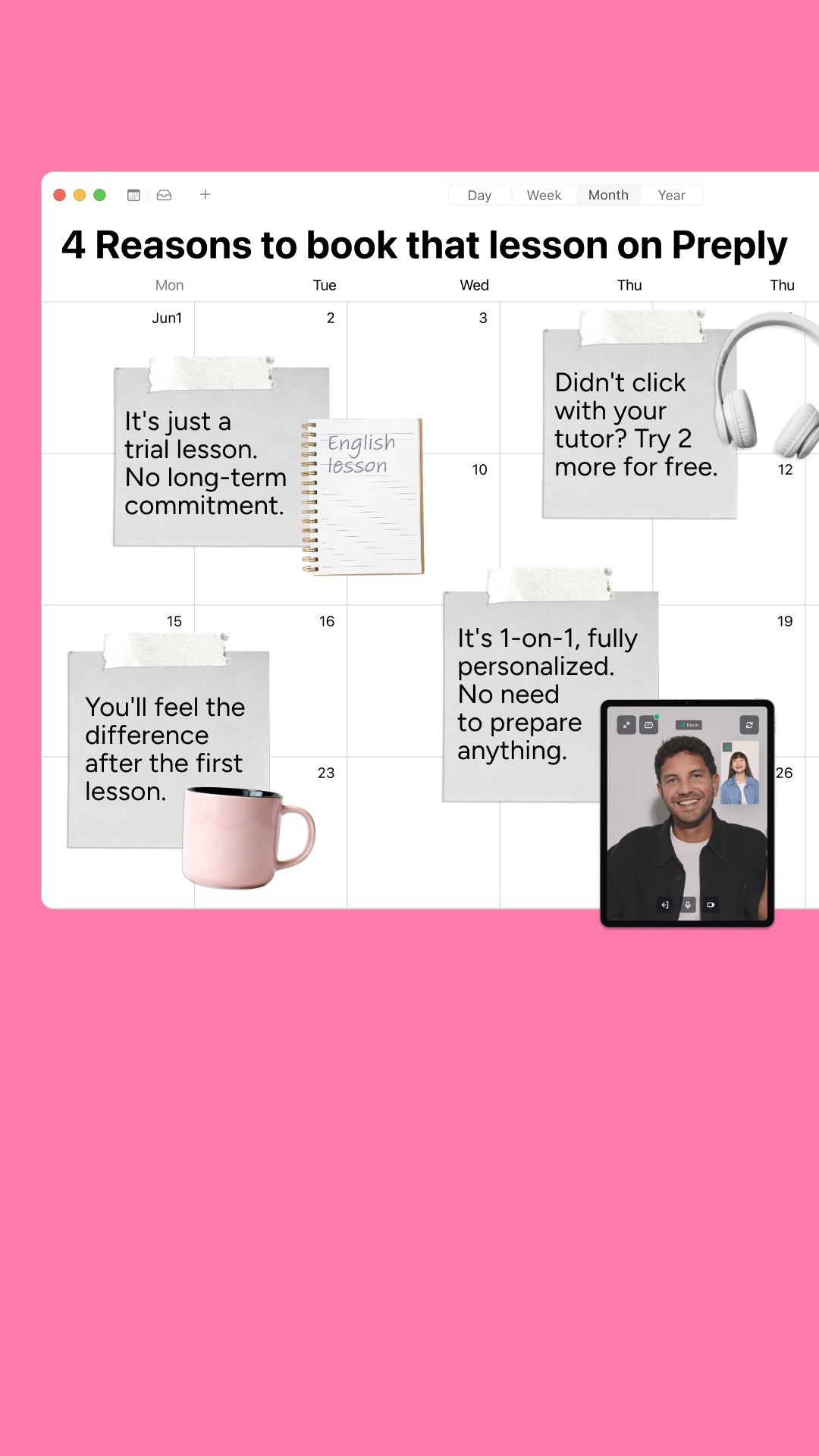 Preply Facebook ad