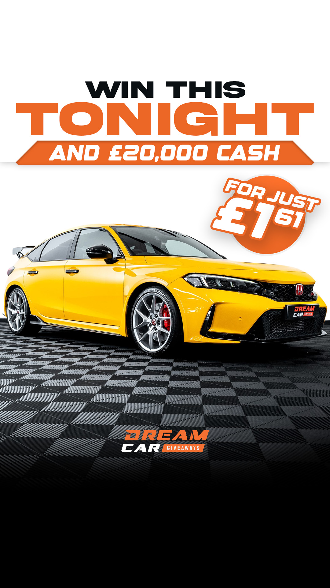 Dream Car Giveaways Facebook ad