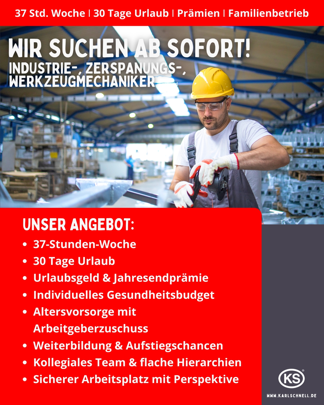 Karlschnell-karriere Facebook ad: Wir suchen Dich!