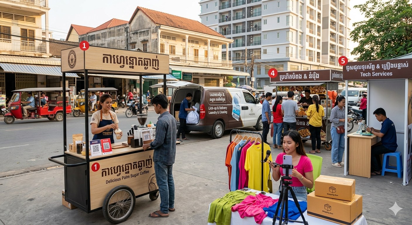 ស្ត្រីក្នុងវិស័យអាជីវកម្ម - 𝐖𝐨𝐦𝐞𝐧 𝐢𝐧 𝐛𝐮𝐬𝐢𝐧𝐞𝐬𝐬 Facebook ad: នេះជាគំនិតអាជីវកម្មខ្នាតតូច ៤ ប្រភេទ ដែលខ្ញុំចង់ចែករំលែក…