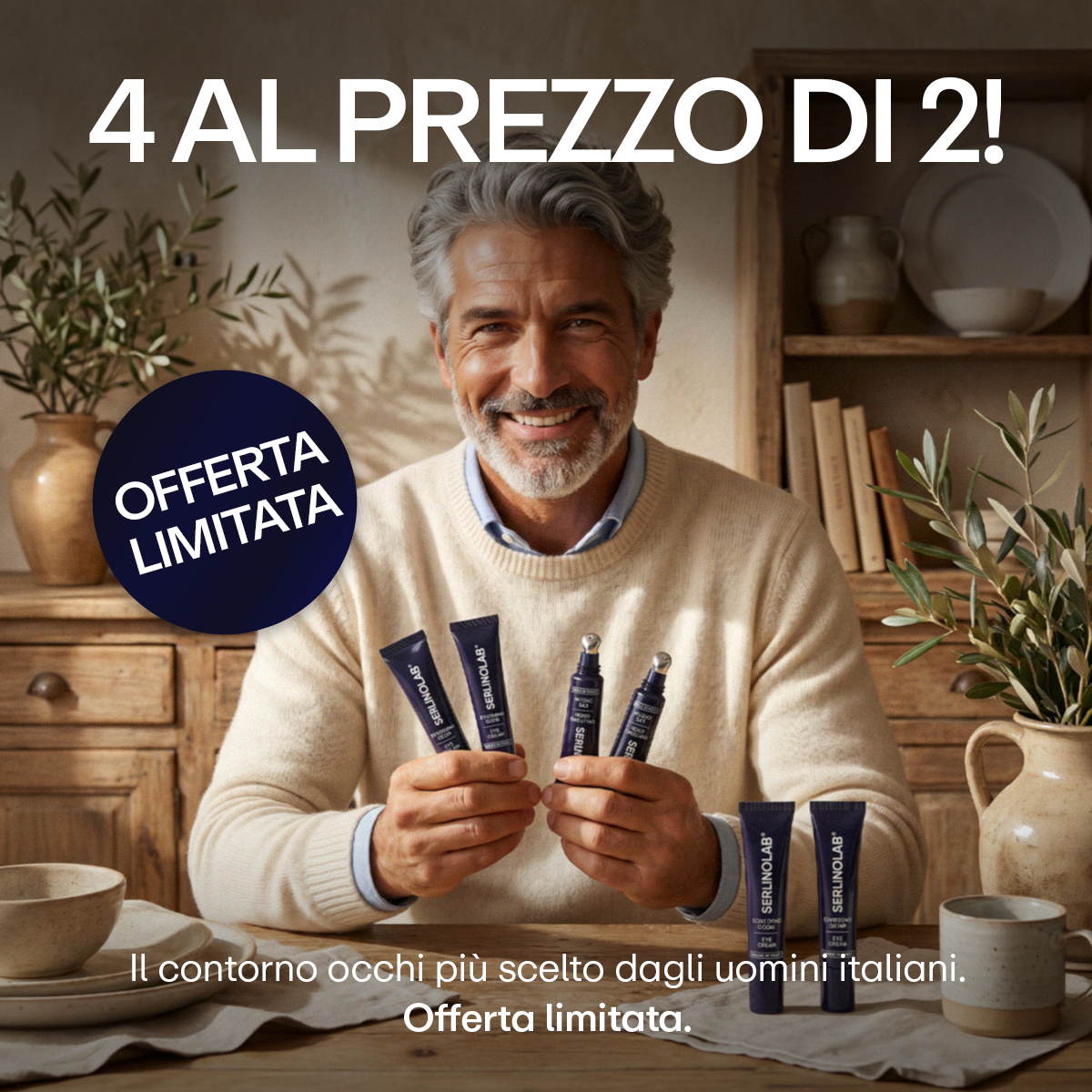 SerlinoLab Facebook ad: ● 2+2 GRATIS - Ancora per poco