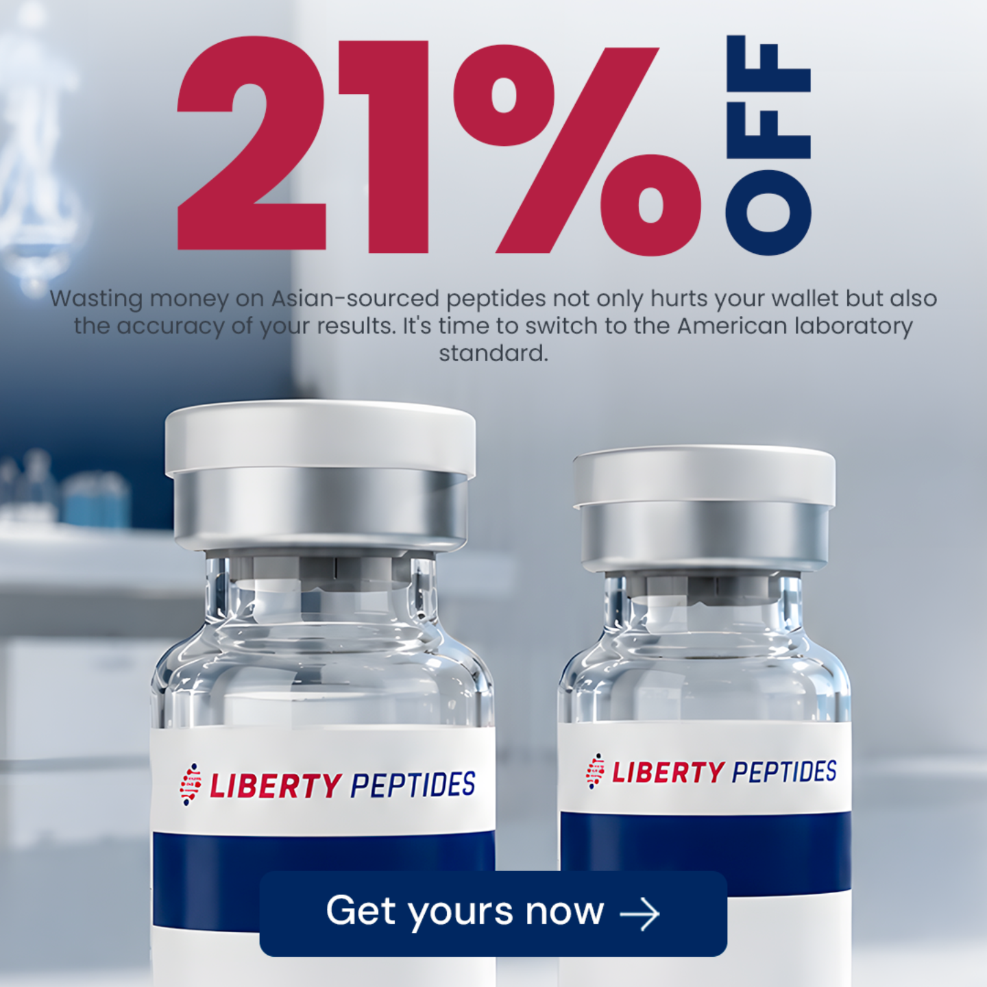 Liberty Research Group Facebook ad: Zero Intermediaries. Full Traceability.