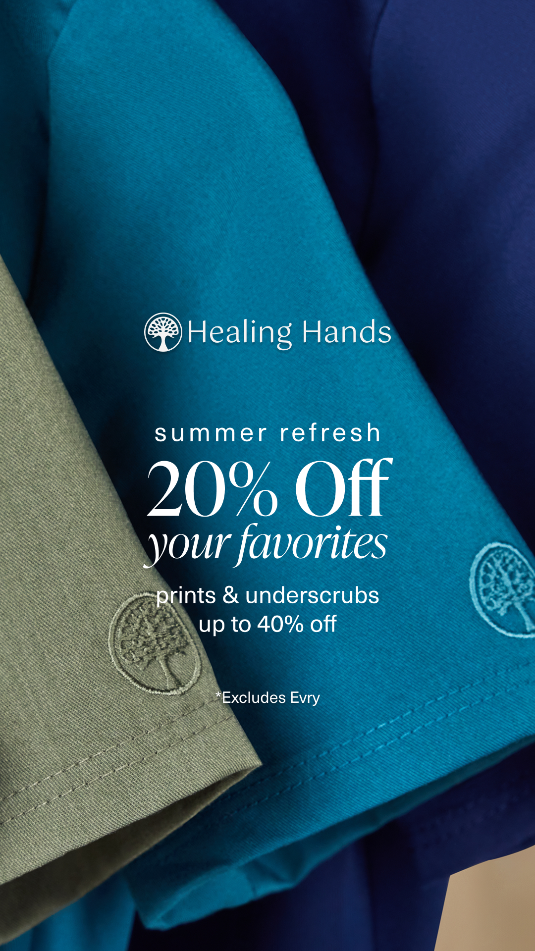 Healing Hands Scrubs Facebook ad