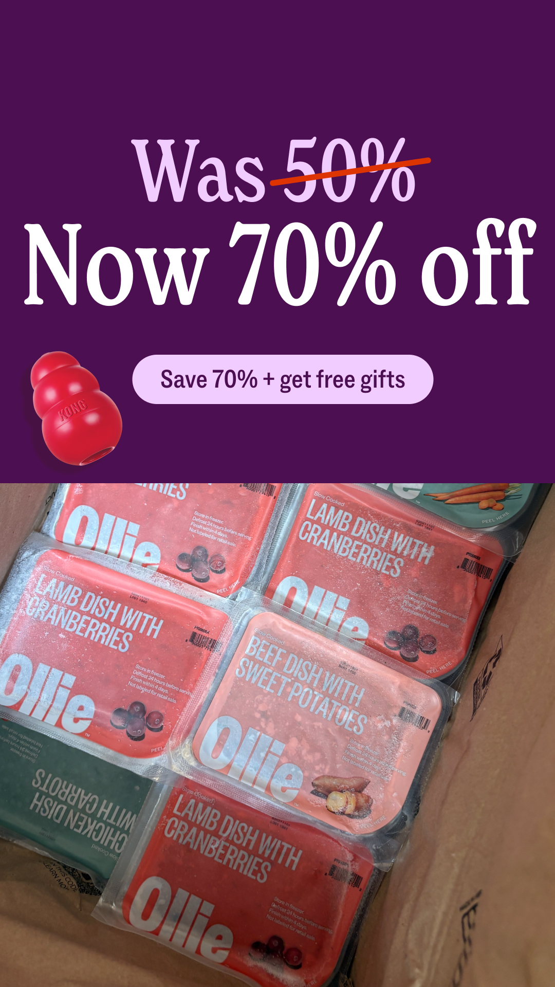 Ollie Facebook ad