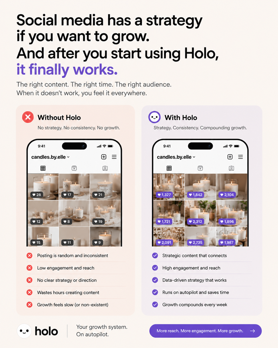 Holo Facebook ad