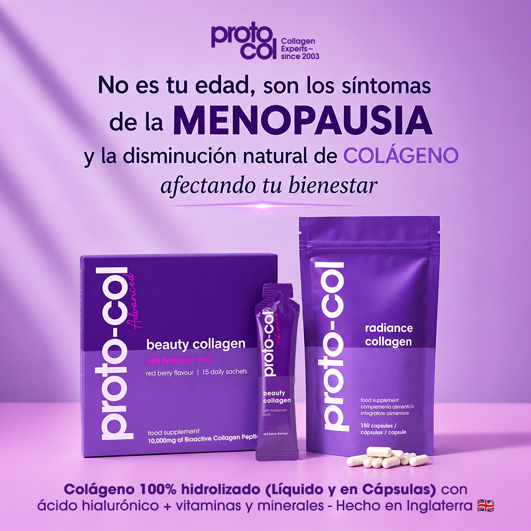 Proto-col Guatemala Facebook ad: ¿Menopausia? Mejora tu bienestar con colágeno