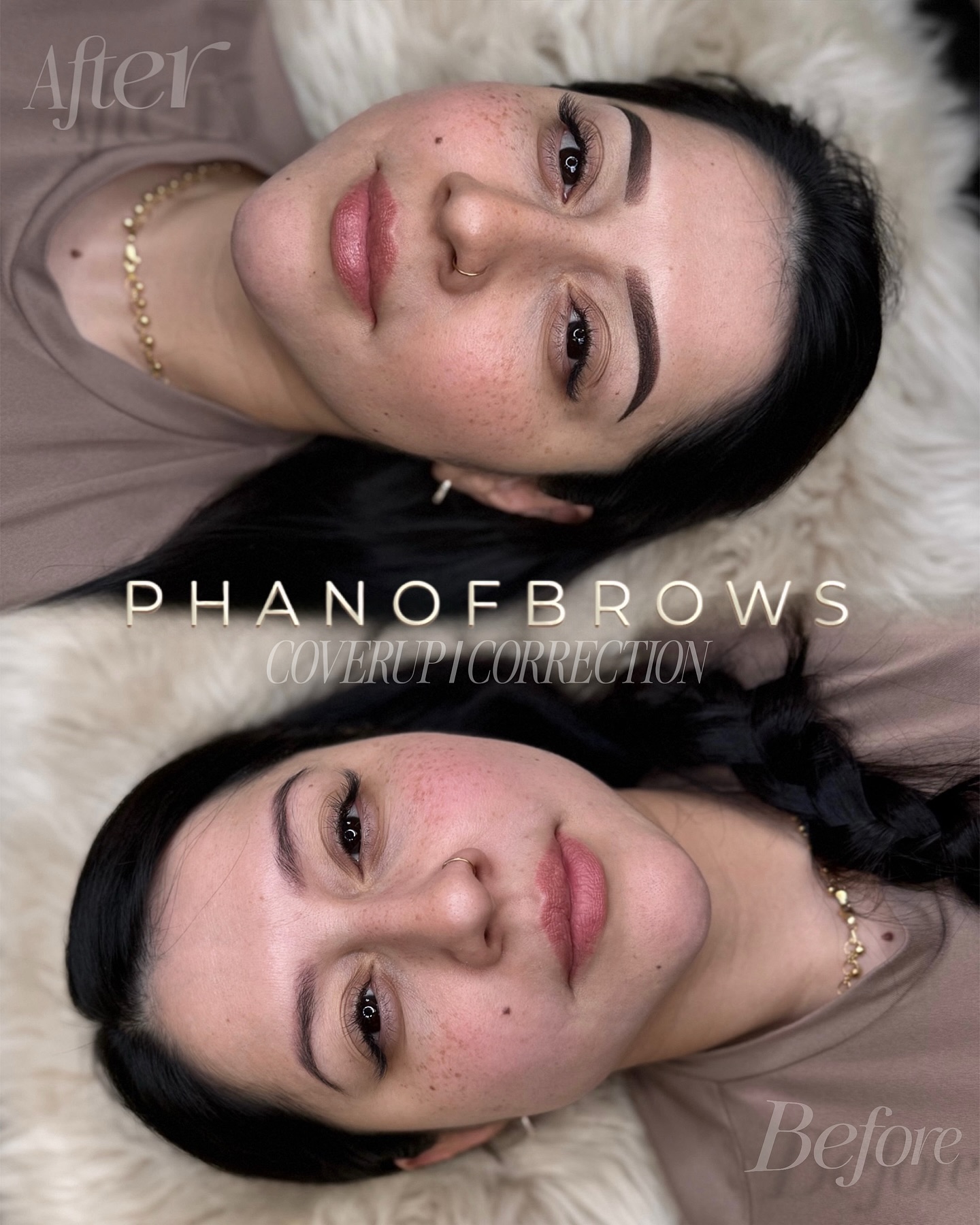 Phanofbrows Facebook ad: Sometimes all it takes is the RIGHT correction…