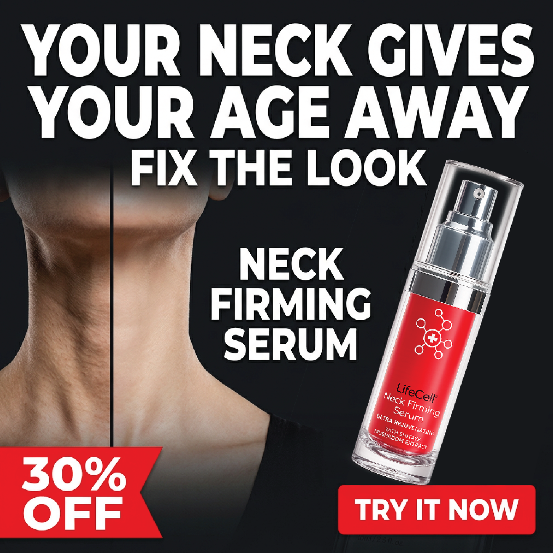 LifeCell Neck Serum Facebook ad
