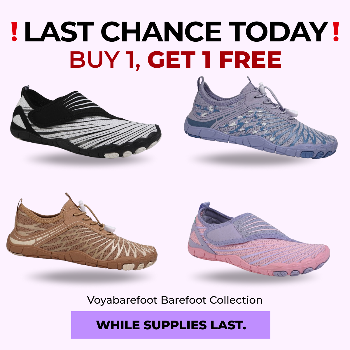 Voyabarefoot Facebook ad