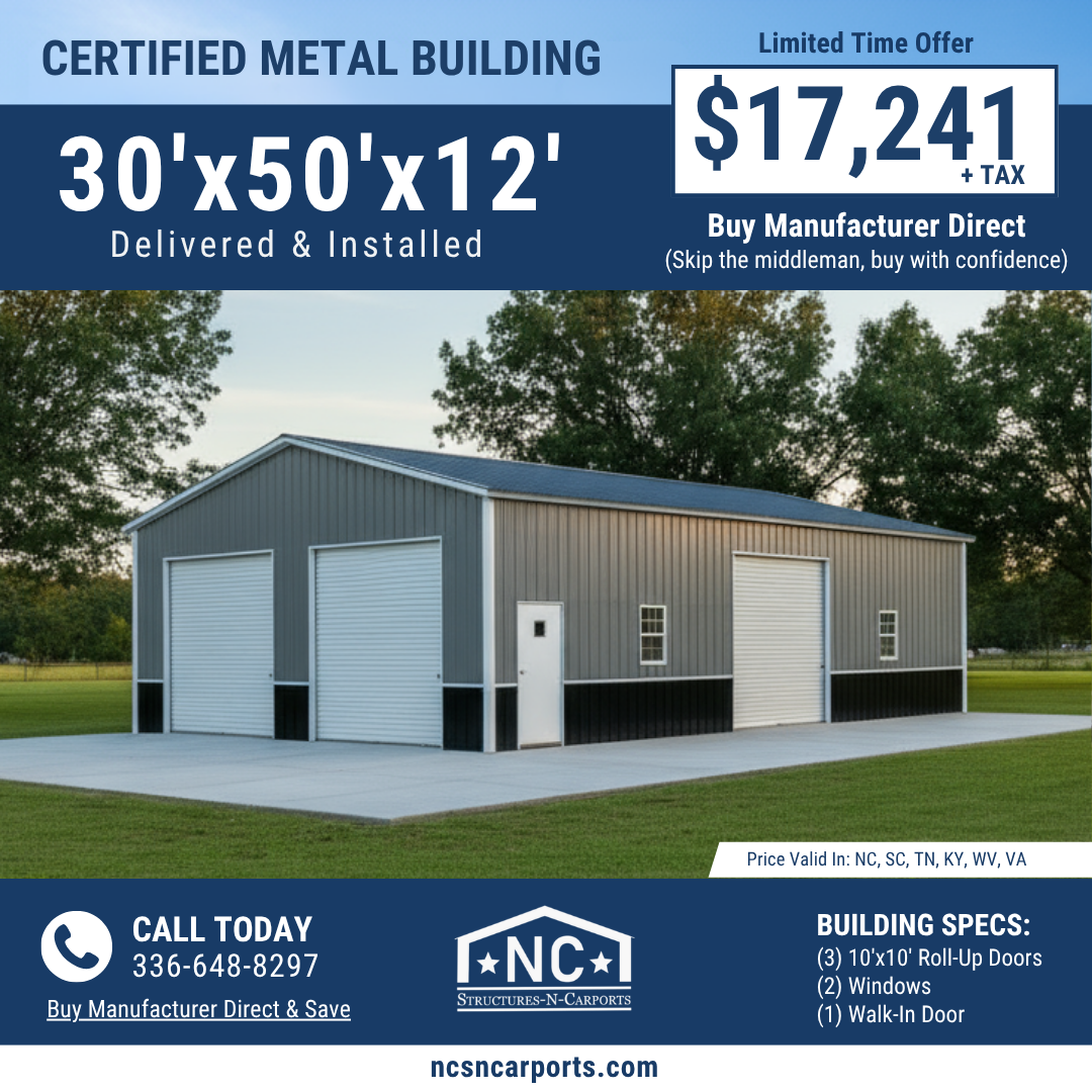 NC Structures & Carports Facebook ad