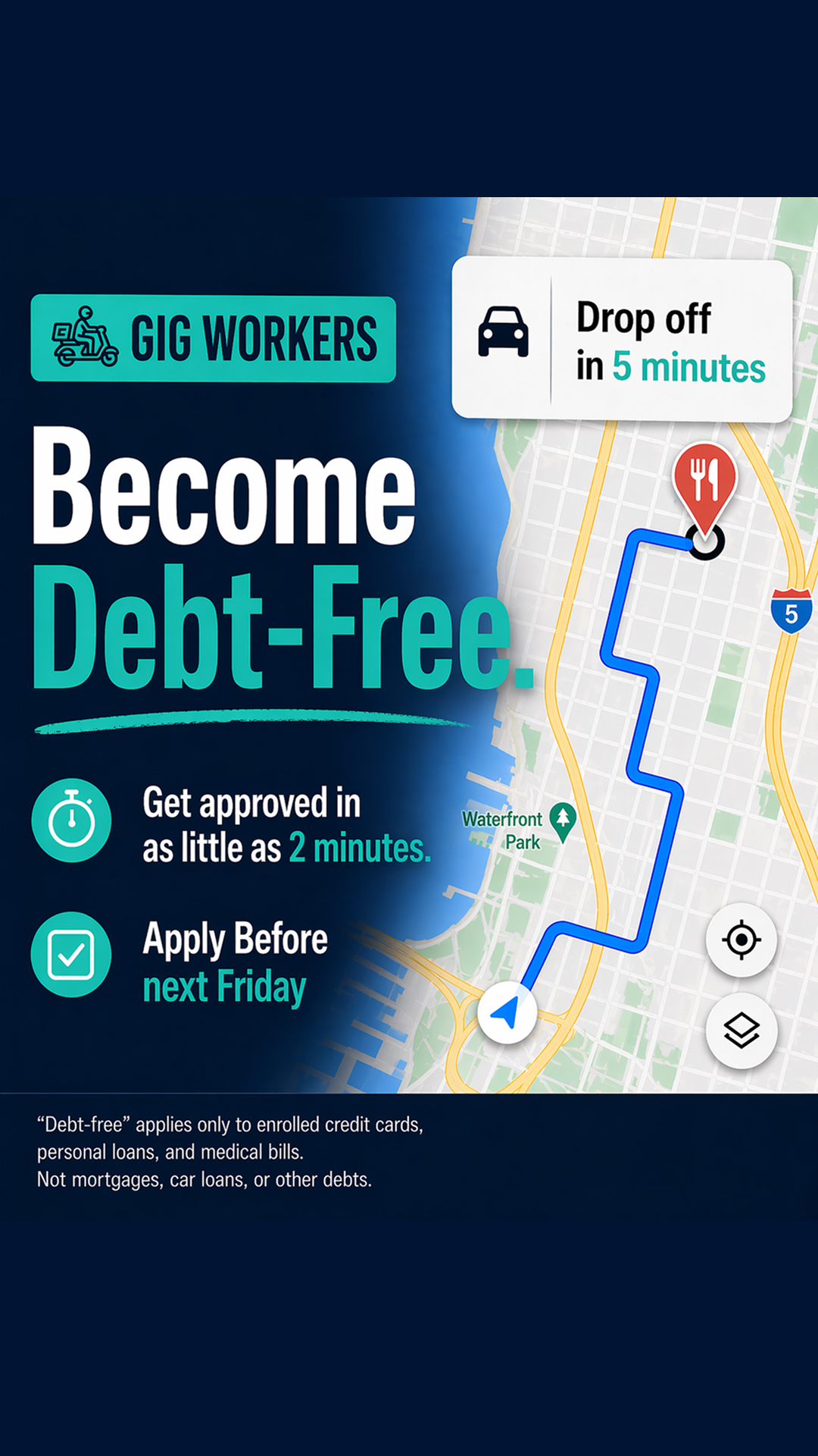 National Debt Relief Facebook ad