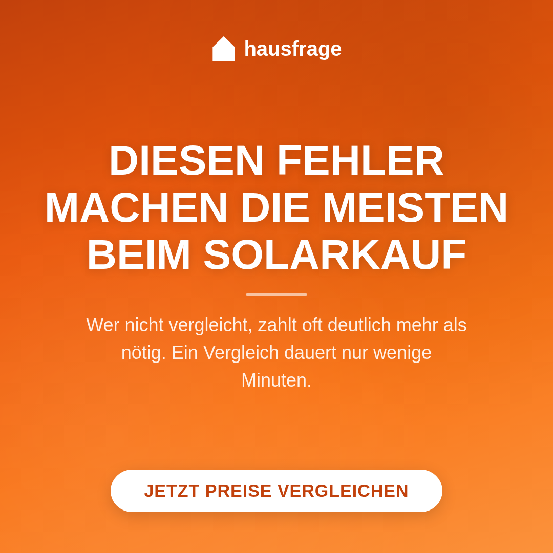 Hausfrage Facebook ad