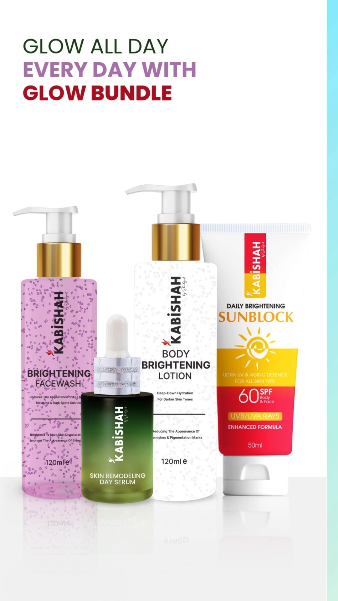 Kabishah Facebook ad: All Day Glow Bundle