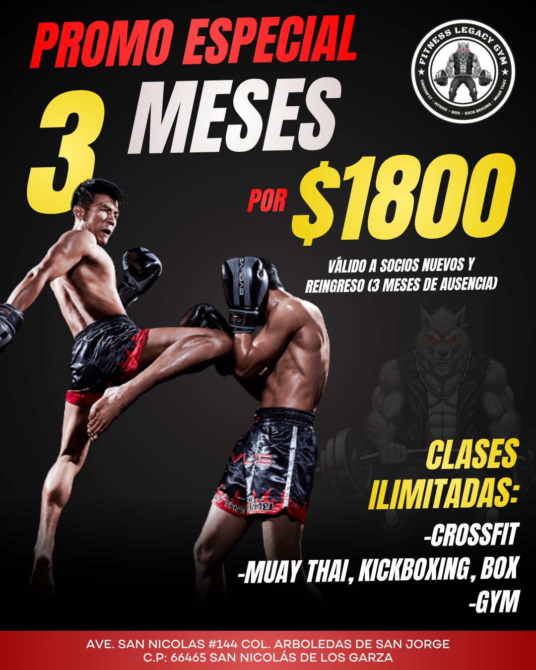 Fitness Legacy Gym, Crossfit, Hyrox & Muay Thai Facebook ad