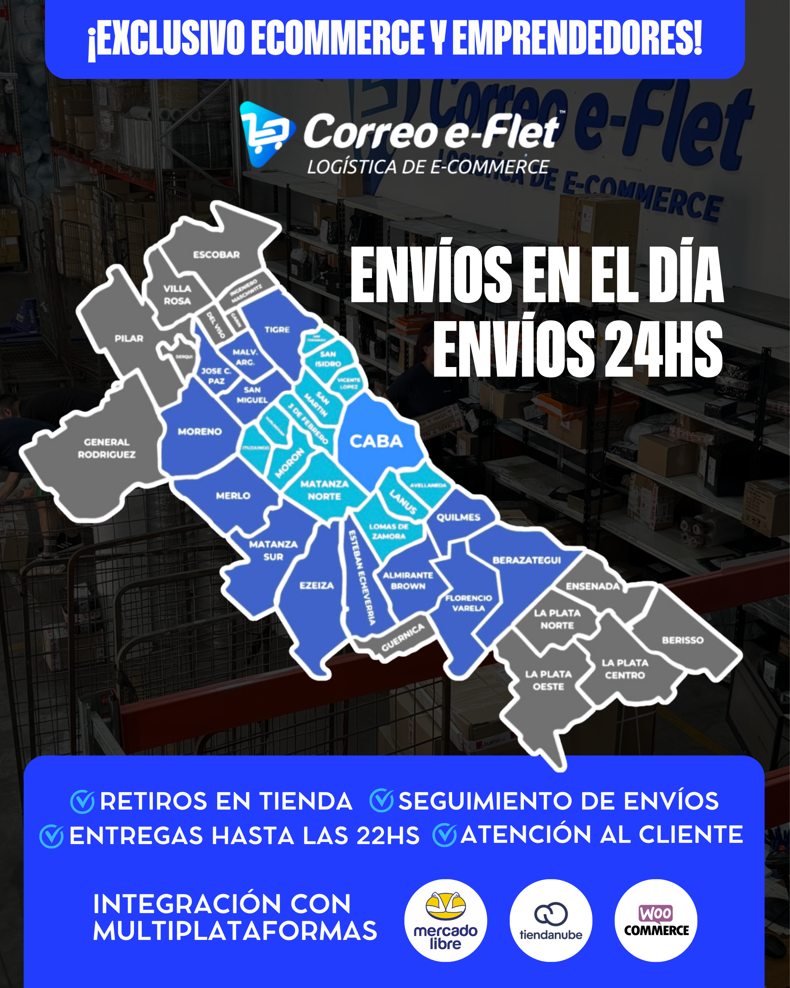 Correo e-Flet Facebook ad: Envíos en el Día en AMBA!