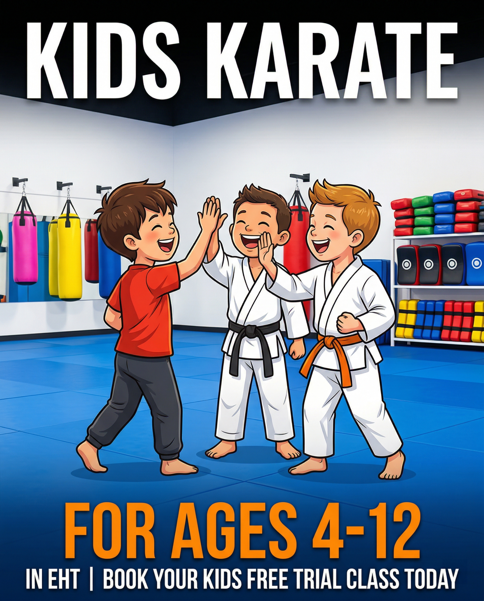Modesto's Karate Academies -Egg Harbor Township, NJ Facebook ad: Free Kids Karate Class in Egg Harbor Township