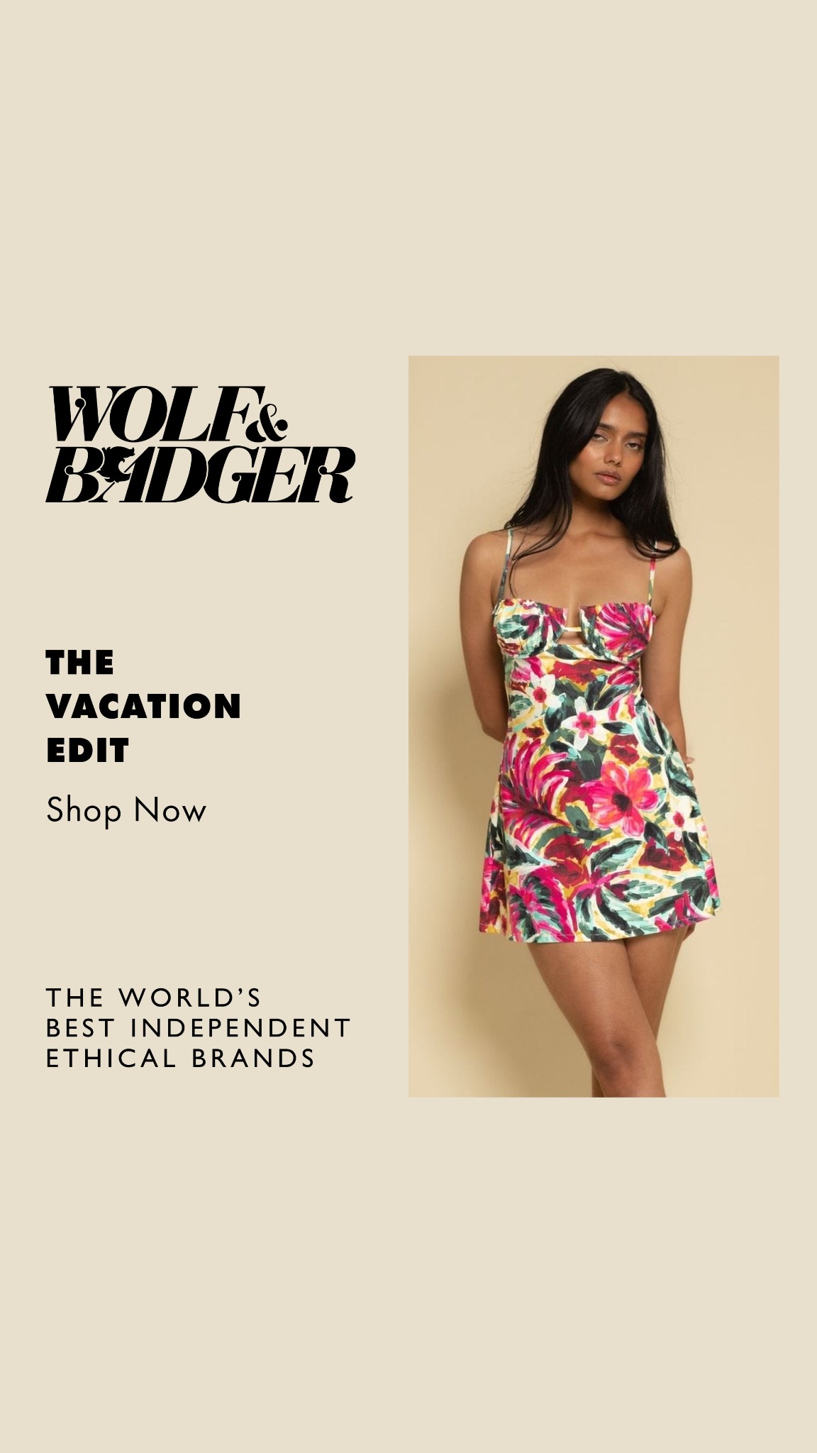 Wolf & Badger Facebook ad