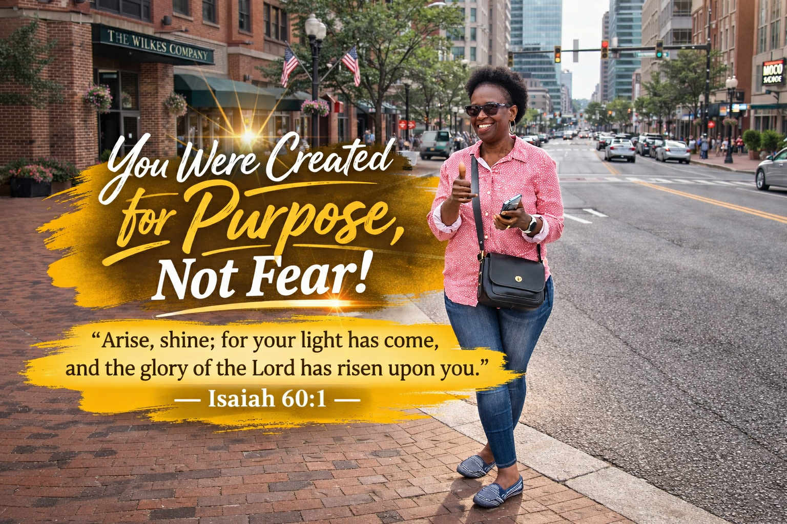 Clementine A wilson Facebook ad: You were not created to live in fear.