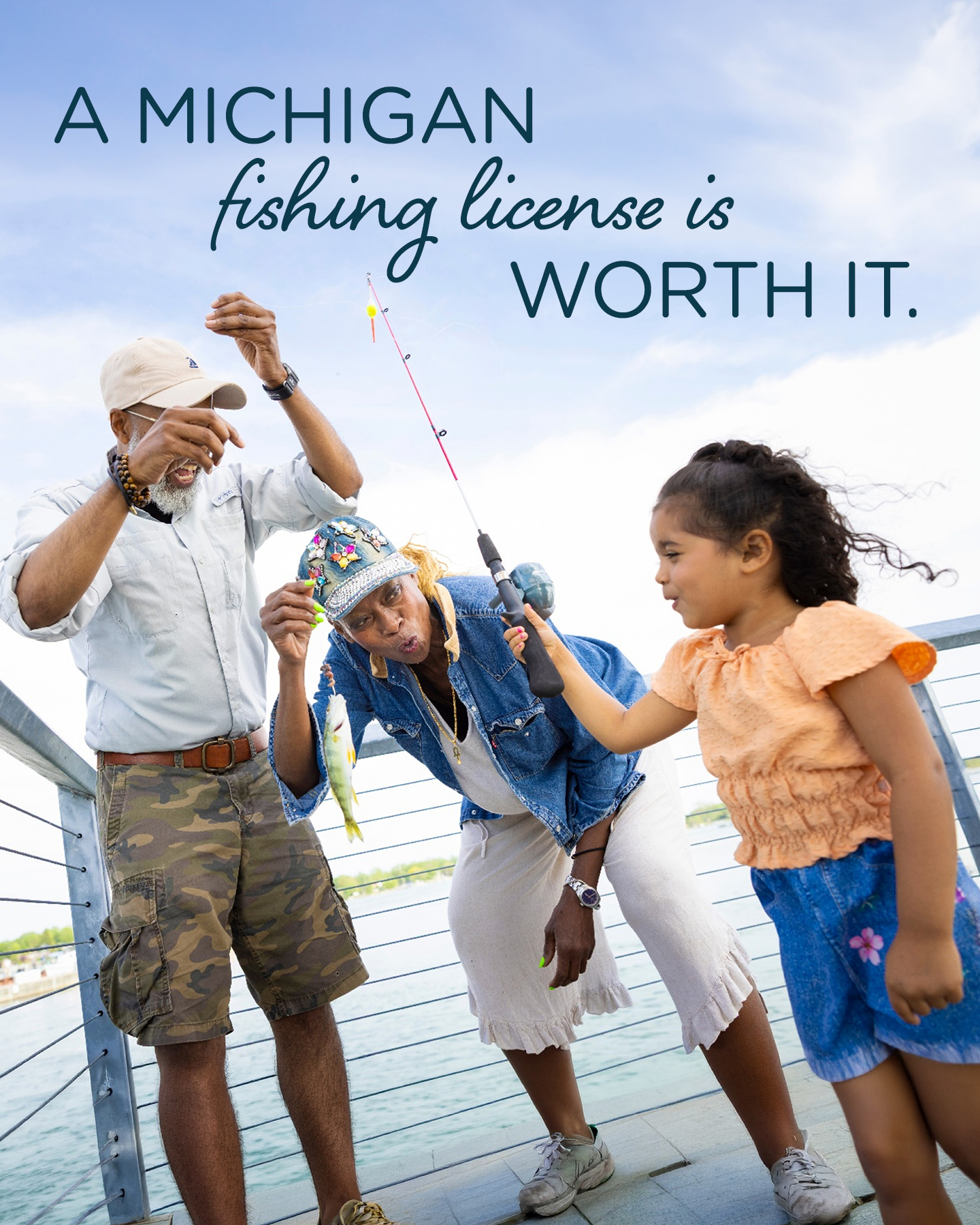 Michigan Department of Natural Resources Facebook ad: Buy a Fishing License