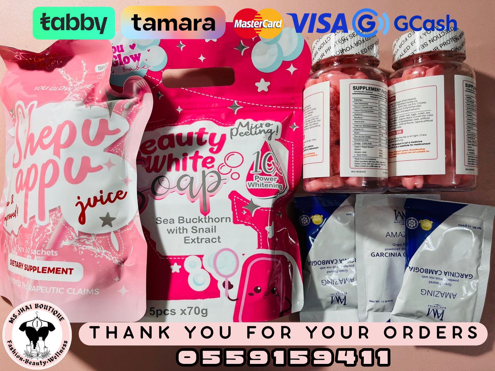 Ms. Jhai Boutique Facebook ad: Salamat po sa order at tiwala
