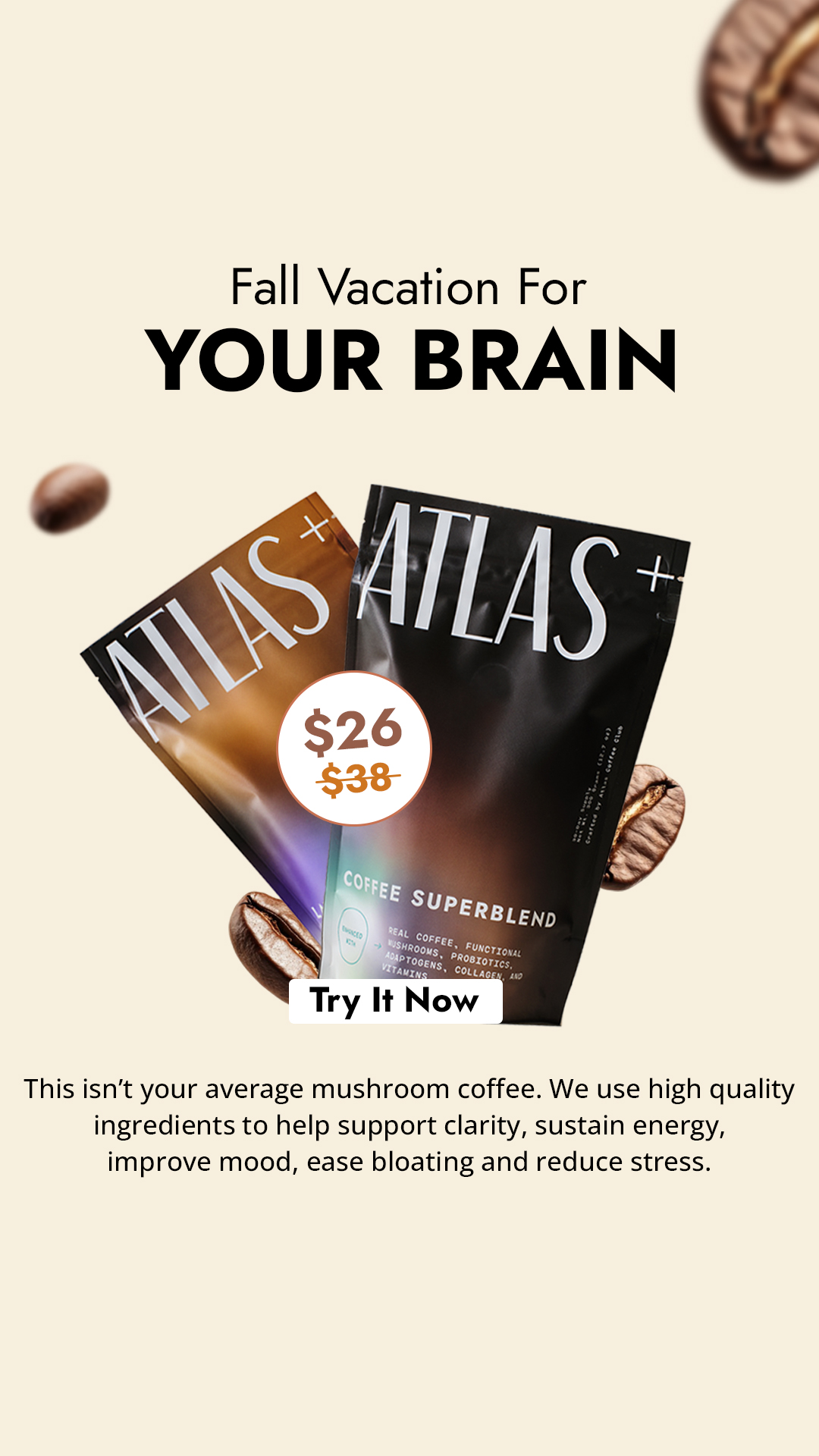 Atlas+ Coffee Facebook ad