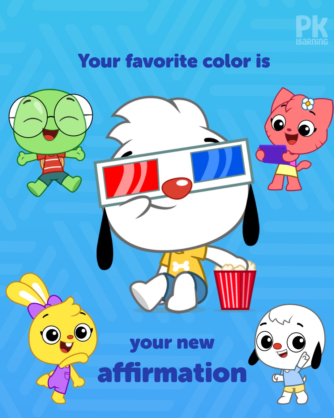 PlayKids Facebook ad: Daily affirmations can help up to manage emotions…