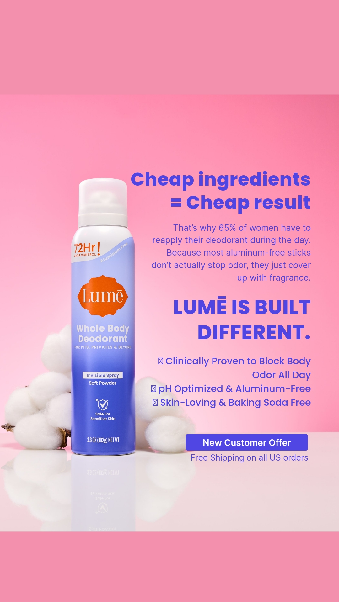 Lume Deodorant Facebook ad