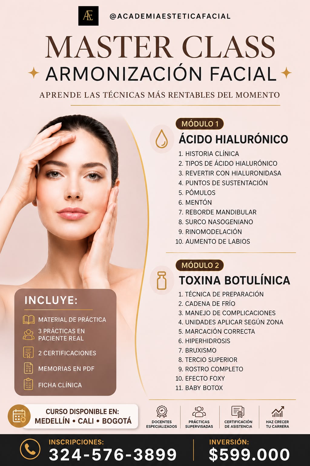 Academia Estetica Facebook ad: Chatea con nosotros