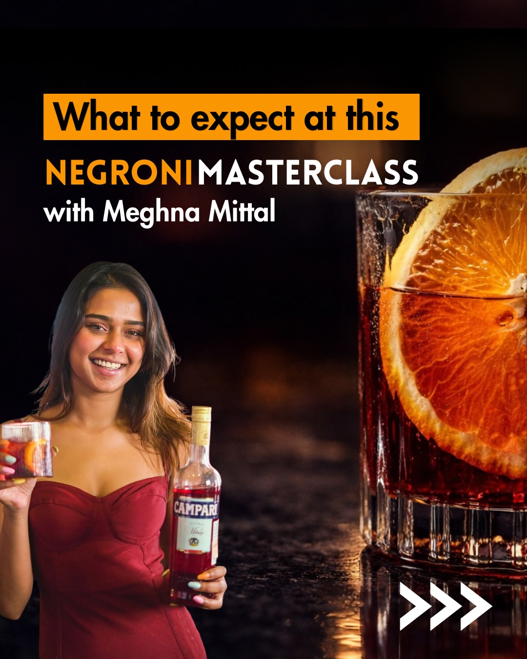 Inorbit Vashi Facebook ad: We’re hosting a Negroni Masterclass on 10th April…