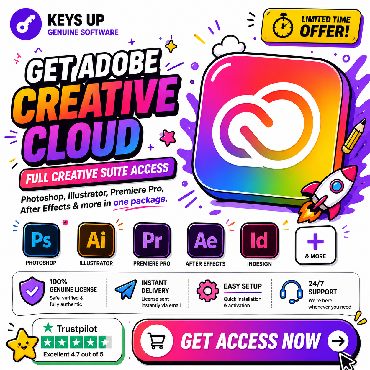 Keys-Up.com Facebook ad