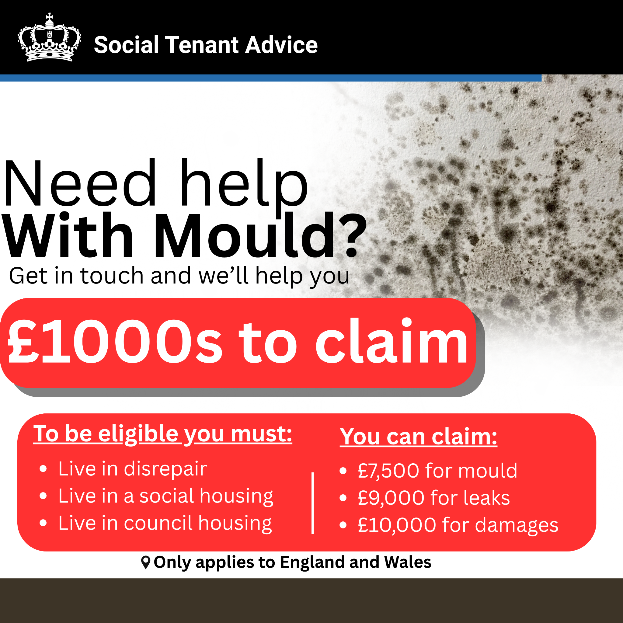 Social Housing Support Facebook ad from Dec 9, 2025