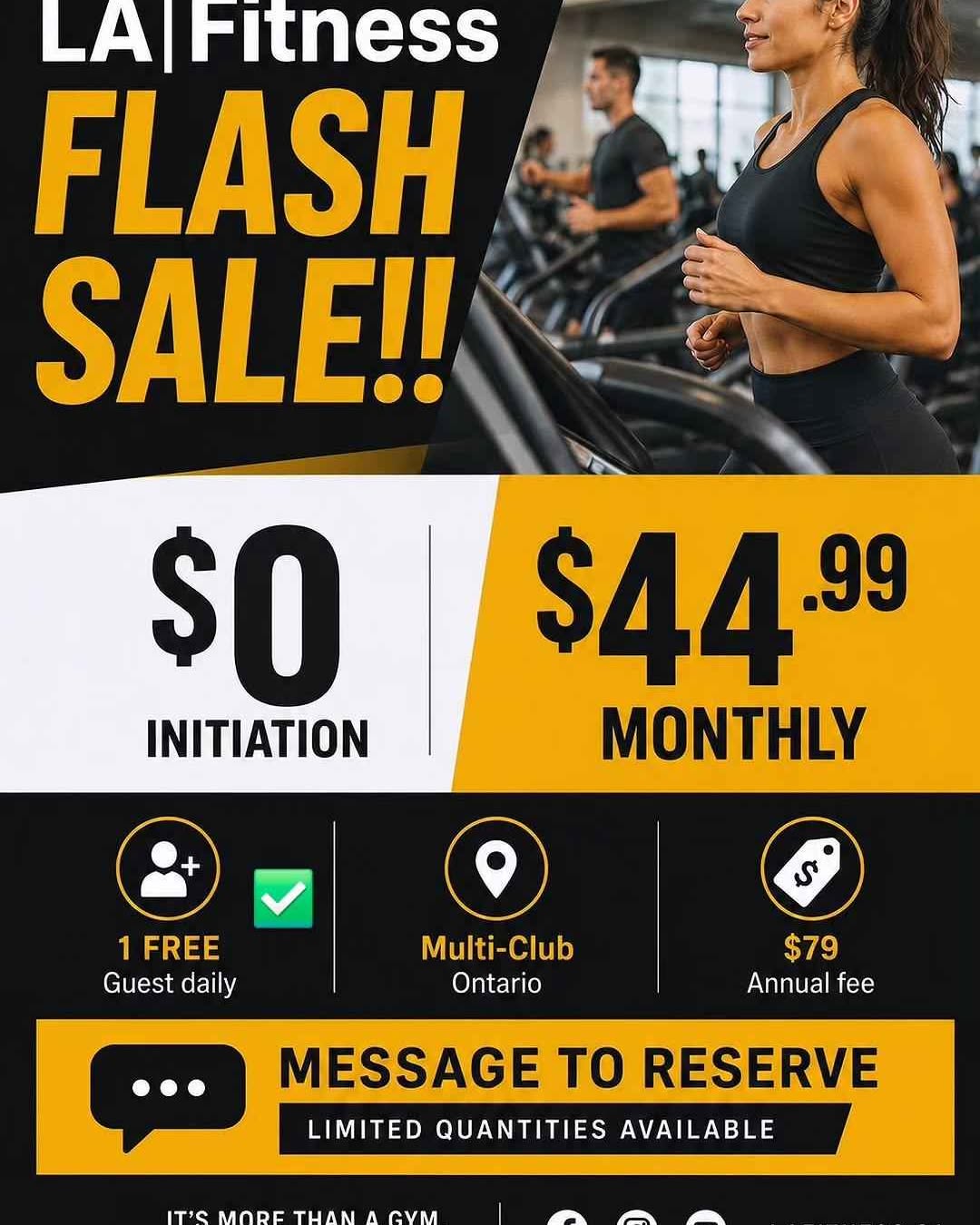 Robert Migliazza Facebook ad: LA Fitness Membership Sale