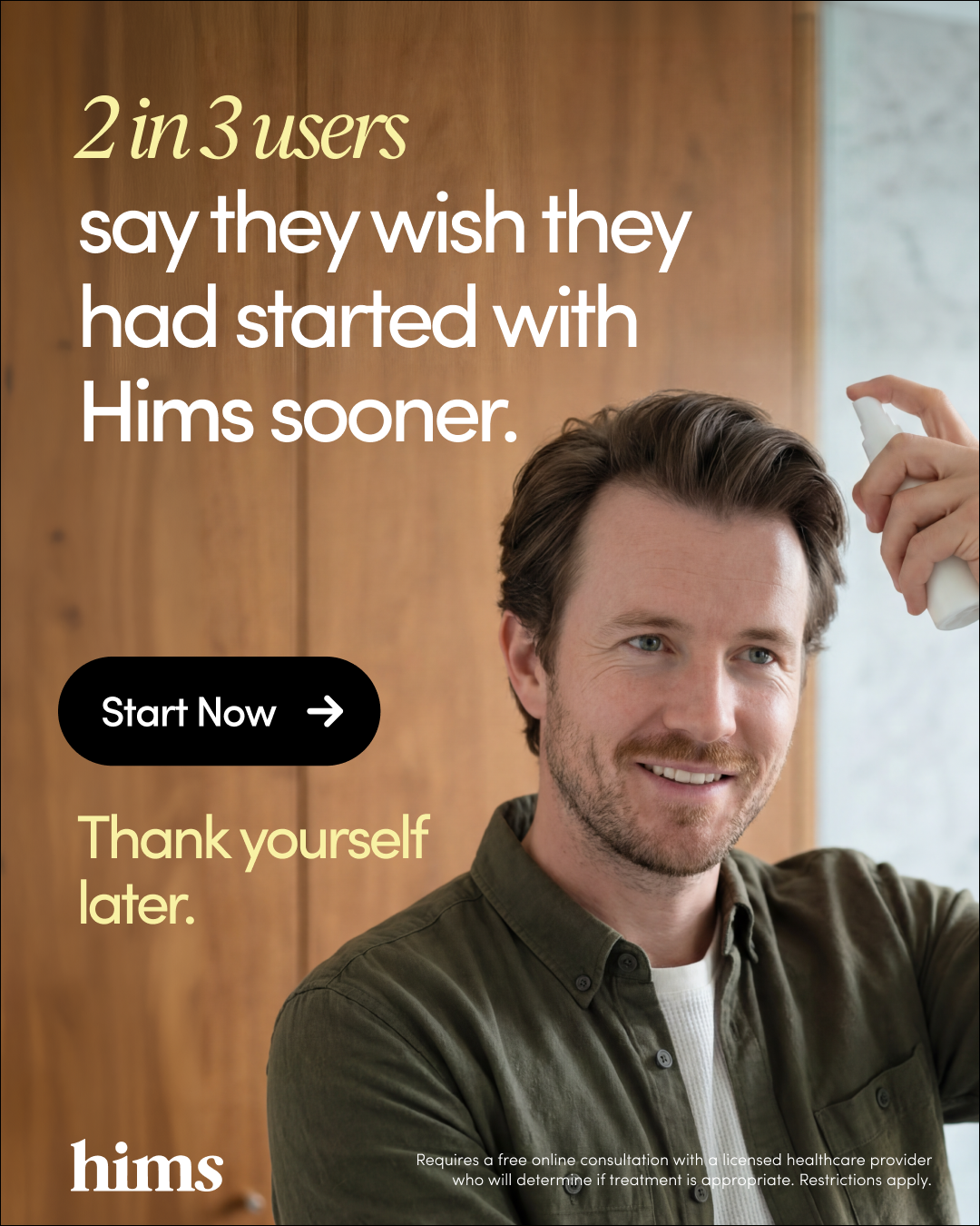 hims Facebook ad