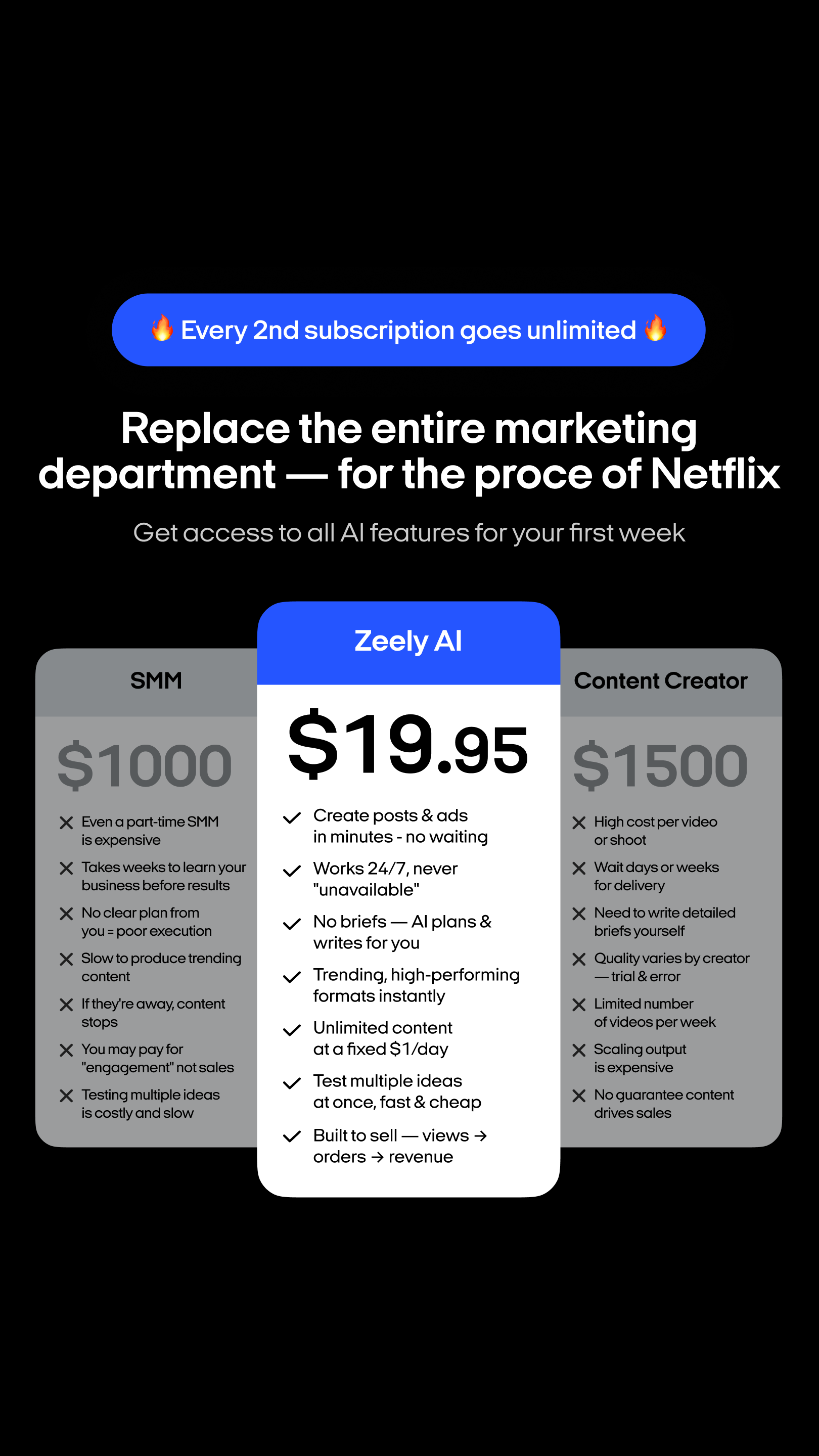 Zeely: AI-Powered Organic Growth Facebook ad: Reach your goal in 3 months with AI!