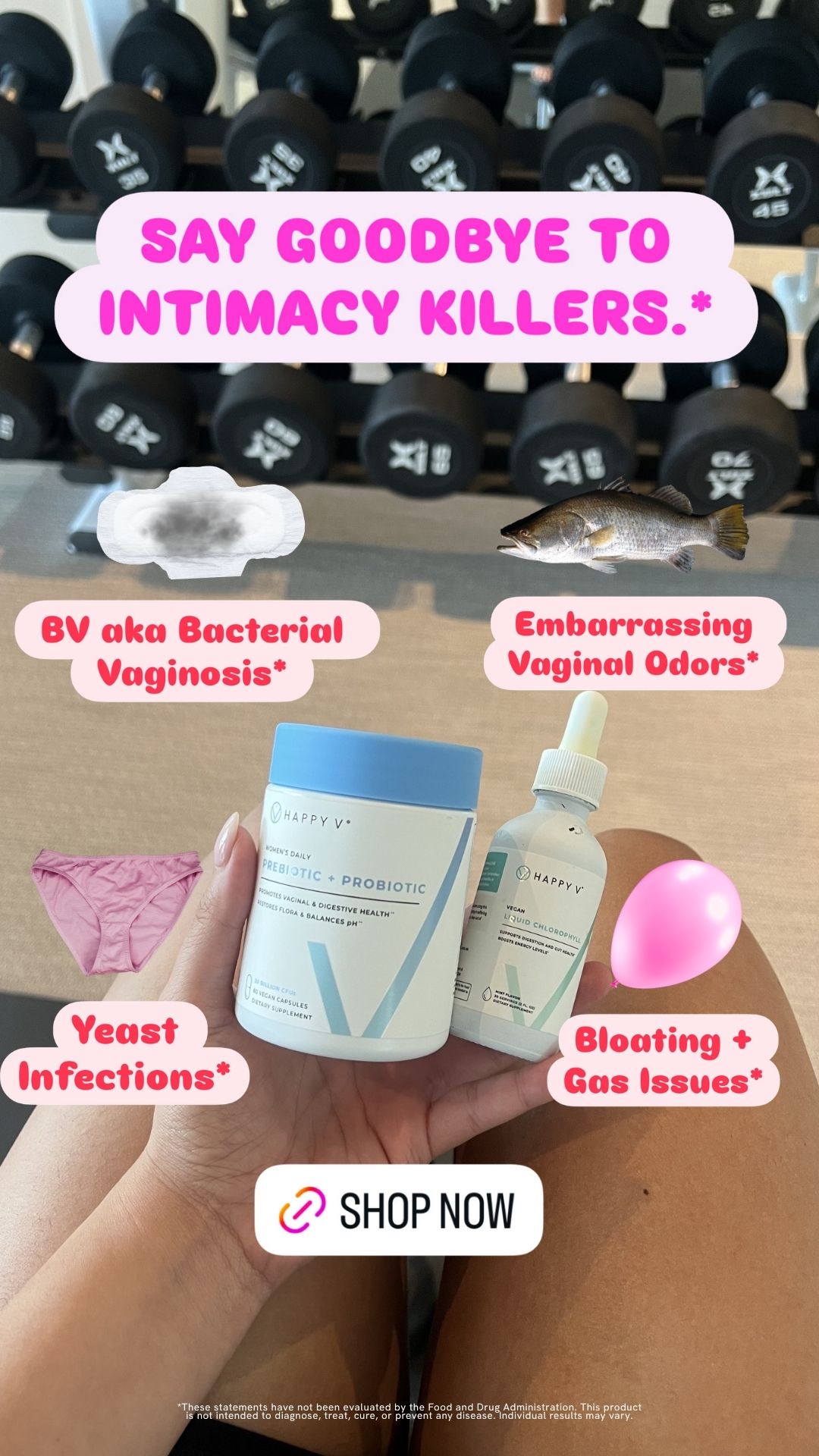 Happy V Facebook ad