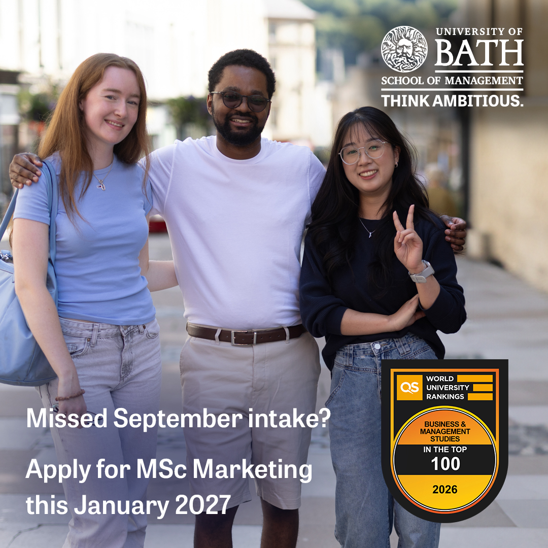 University of Bath School of Management Facebook ad